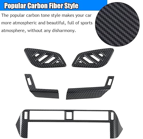 Miniatura 10 de Kakash Accesorios interiores personalizados para Nissan Rogue 2021 2022 2023, cubierta trasera de ventilación de aire acondicionado, cubierta