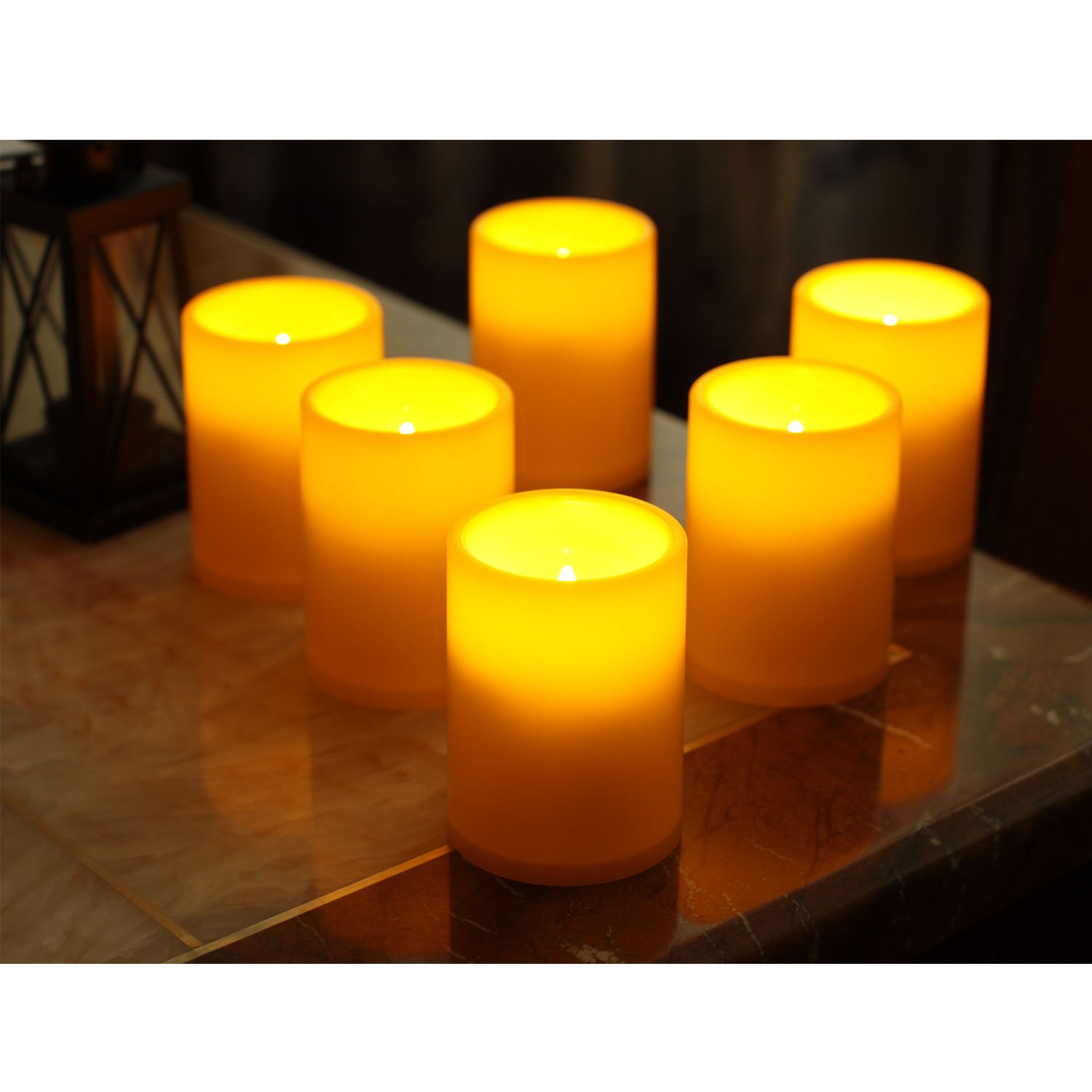 Snapklik.com : Flameless Flickering Plastic Led Candle, 6-Pack Battery ...
