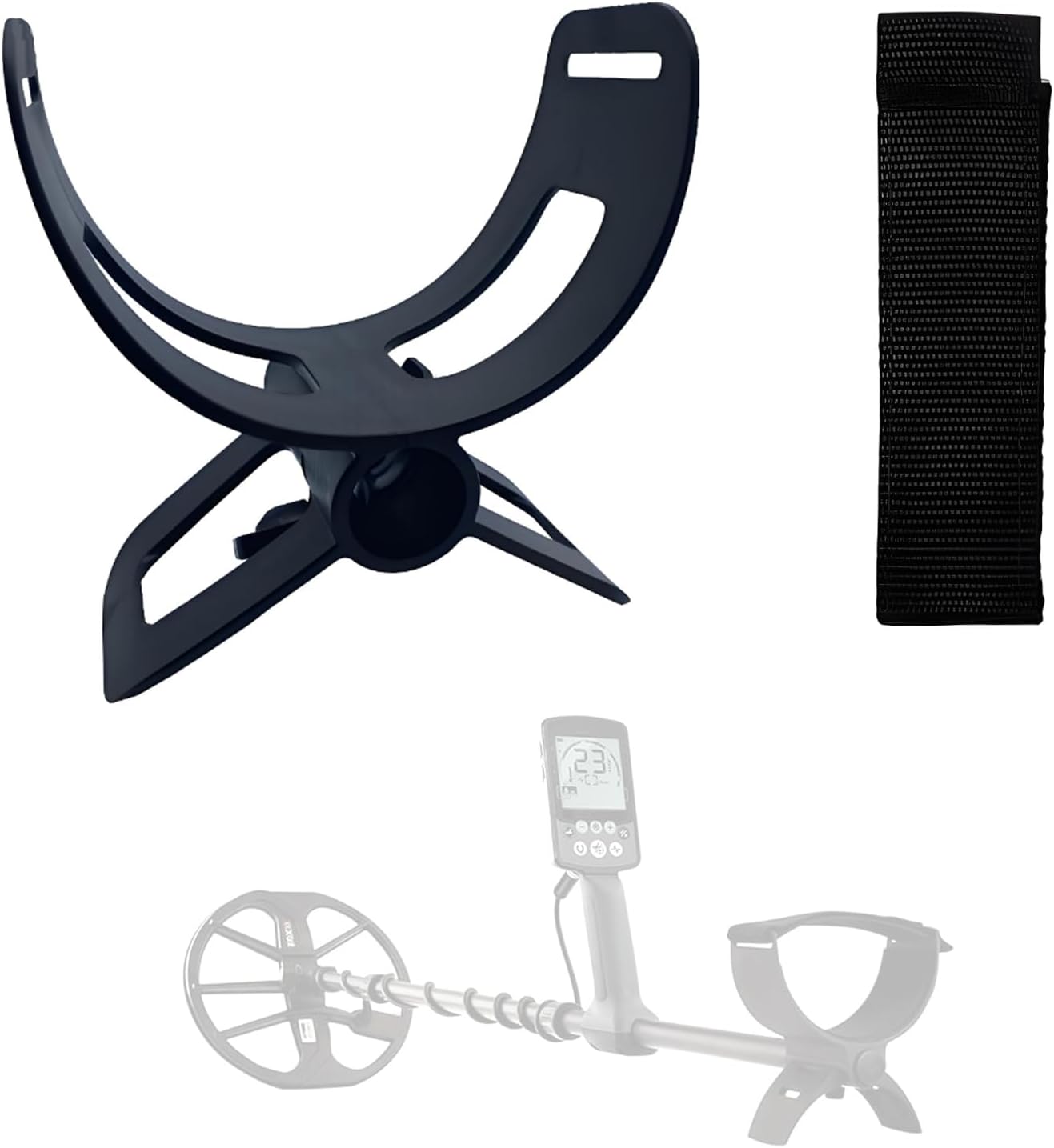 Metal Detector Armrest Kit for Equinox Series Metal Detectors 600 700 800 900 MANTICORE and Various Round Tube Metal detectors Quick Installation Replacement