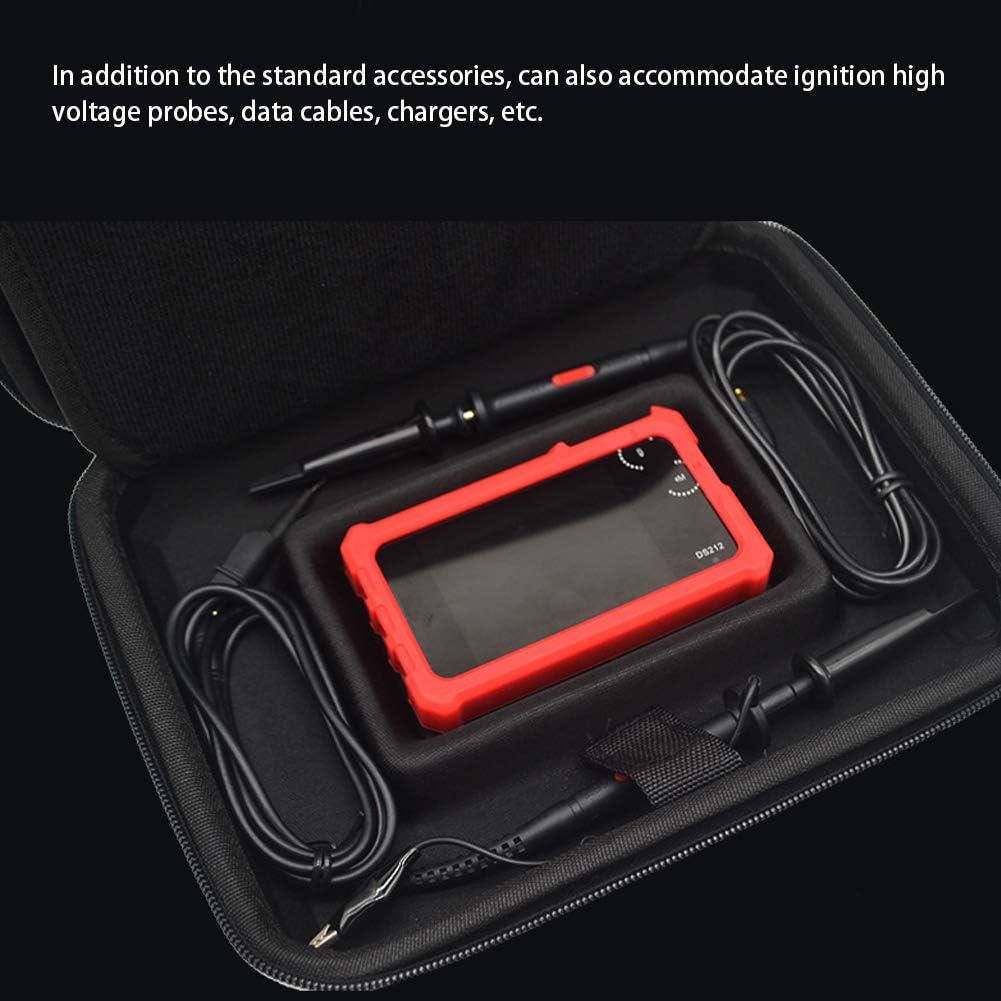 Fafeicy Oscilloscope Bag, Nylon Oxford Cloth and EVA Material Portable Mini Oscilloscope Storage Bag Case Accessory for DS211 DS212 DS203 LA104