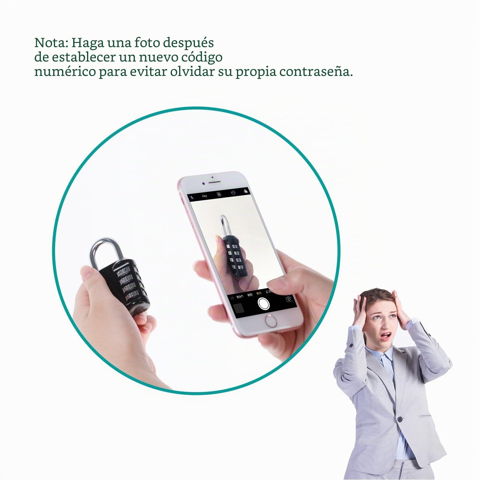 ZHEGE Candado Taquilla de 4 Digitos, Candado Combinacion Numerico para Gimnasio, Natacion, Escuela, Candado Combinacion Exterior para Vallas de Jardín, Cerrojo (Rosa)