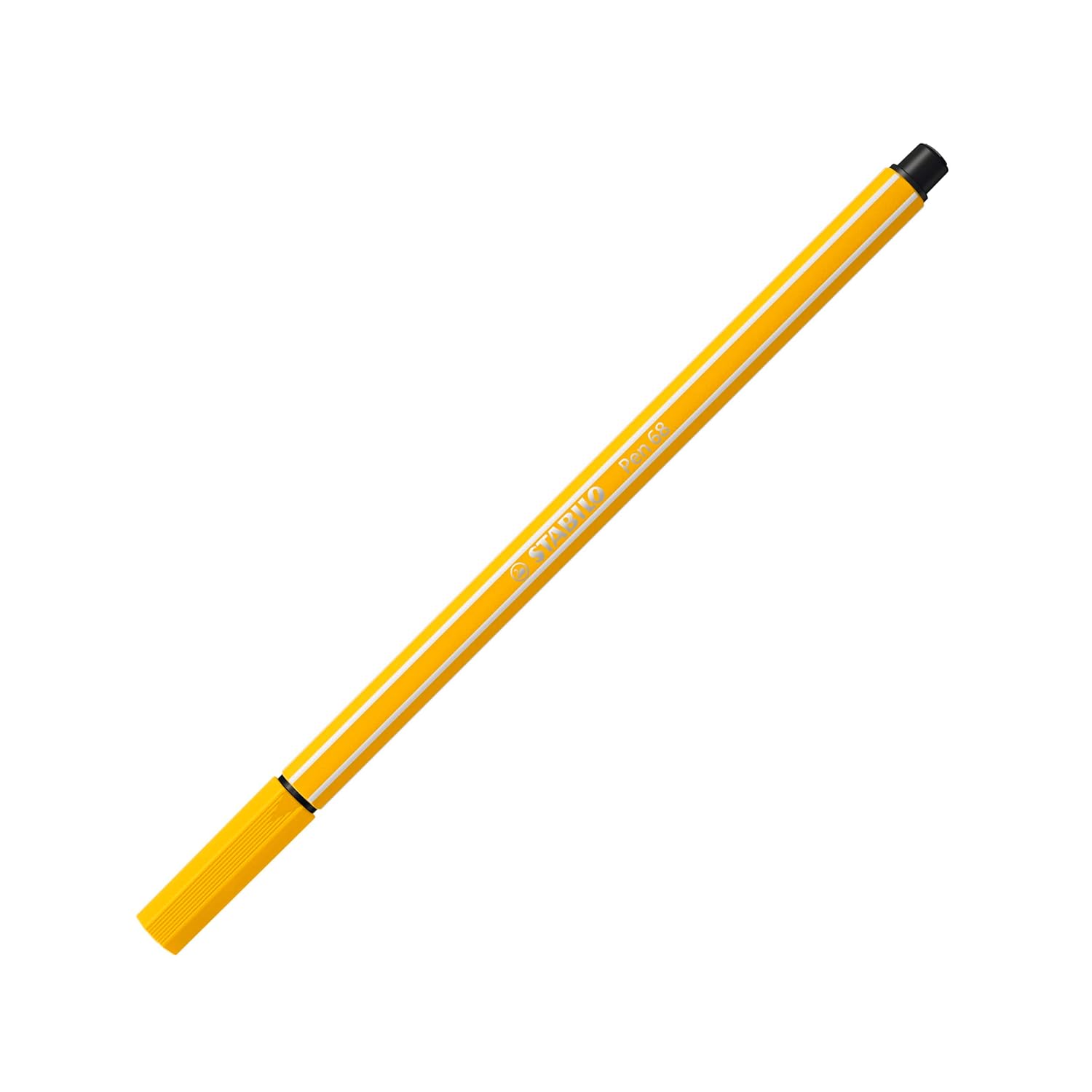 STABILO Premium Fiber-Tip Pen Pen 68 - Tin of 10 - Assorted Colors - Coloring Felt Tip Marker, Fine Point, 1mm Tip