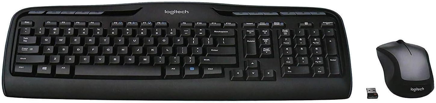 Logitech MK335 Wireless Keyboard and Mouse Combo H390 Wired Headset