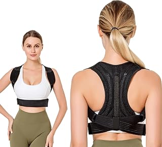 Posture Corrector for Adults and Kids Breathable Back Straightener Shoulder Brace Adjustable Back Posture Trainer Providing Pain Relief Shoulder Support(Large)