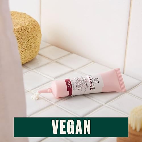 Miniatura 3 de The Body Shop Crema de ojos con vitamina E, reduce la apariencia de líneas finas, refresca e hidrata, para todo tipo de piel, vegana, 0.5 onzas