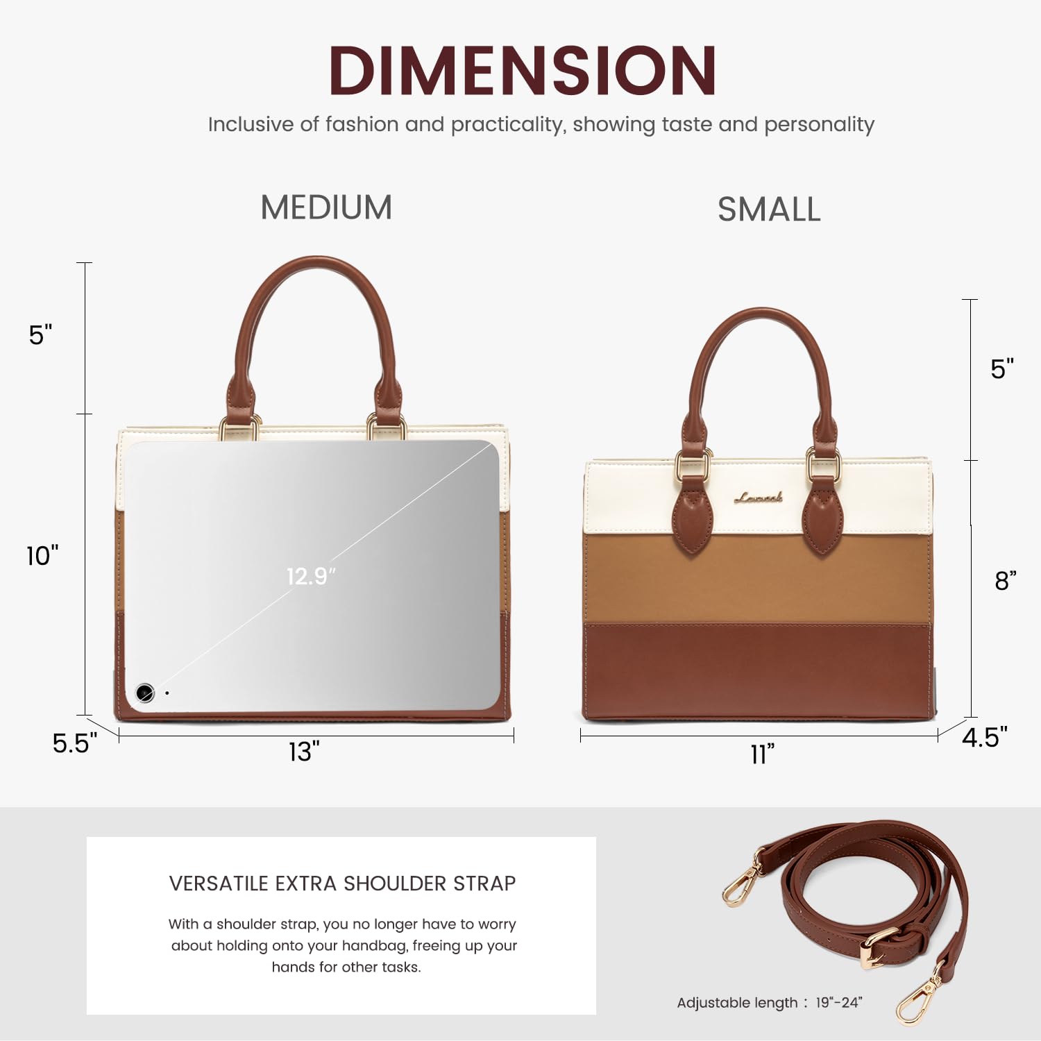 LOVEVOOK Purses for Women, Fashion Handbags for Women, Tote Bag PU Leather Shoulder Bag Top Handle Satchel for Lady