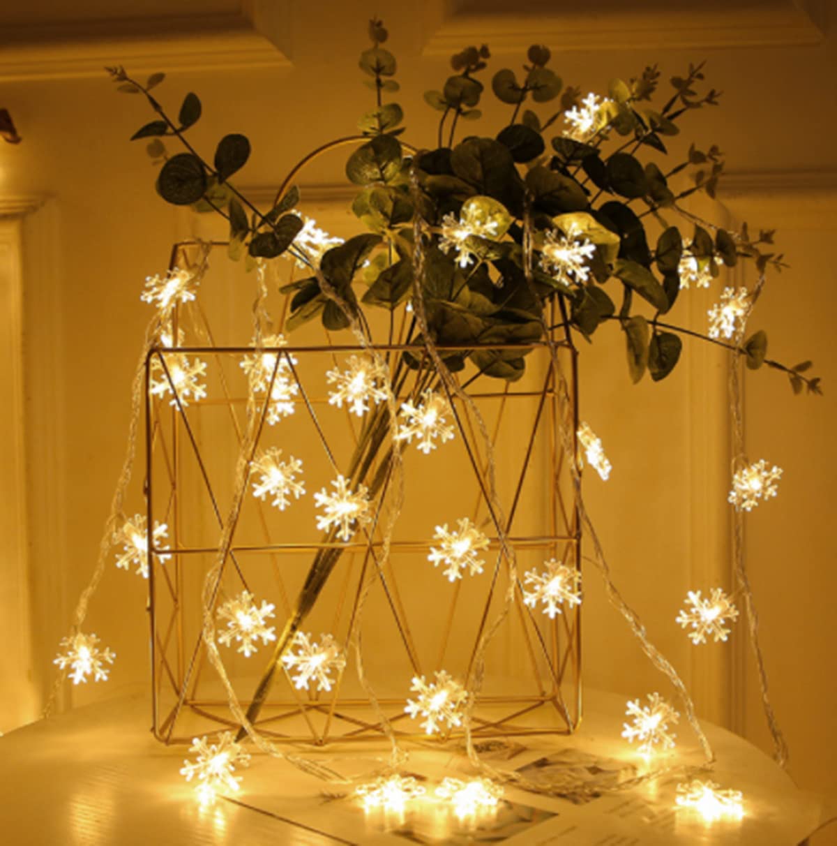 HOME CREATION Catena luminosa solare a fiori