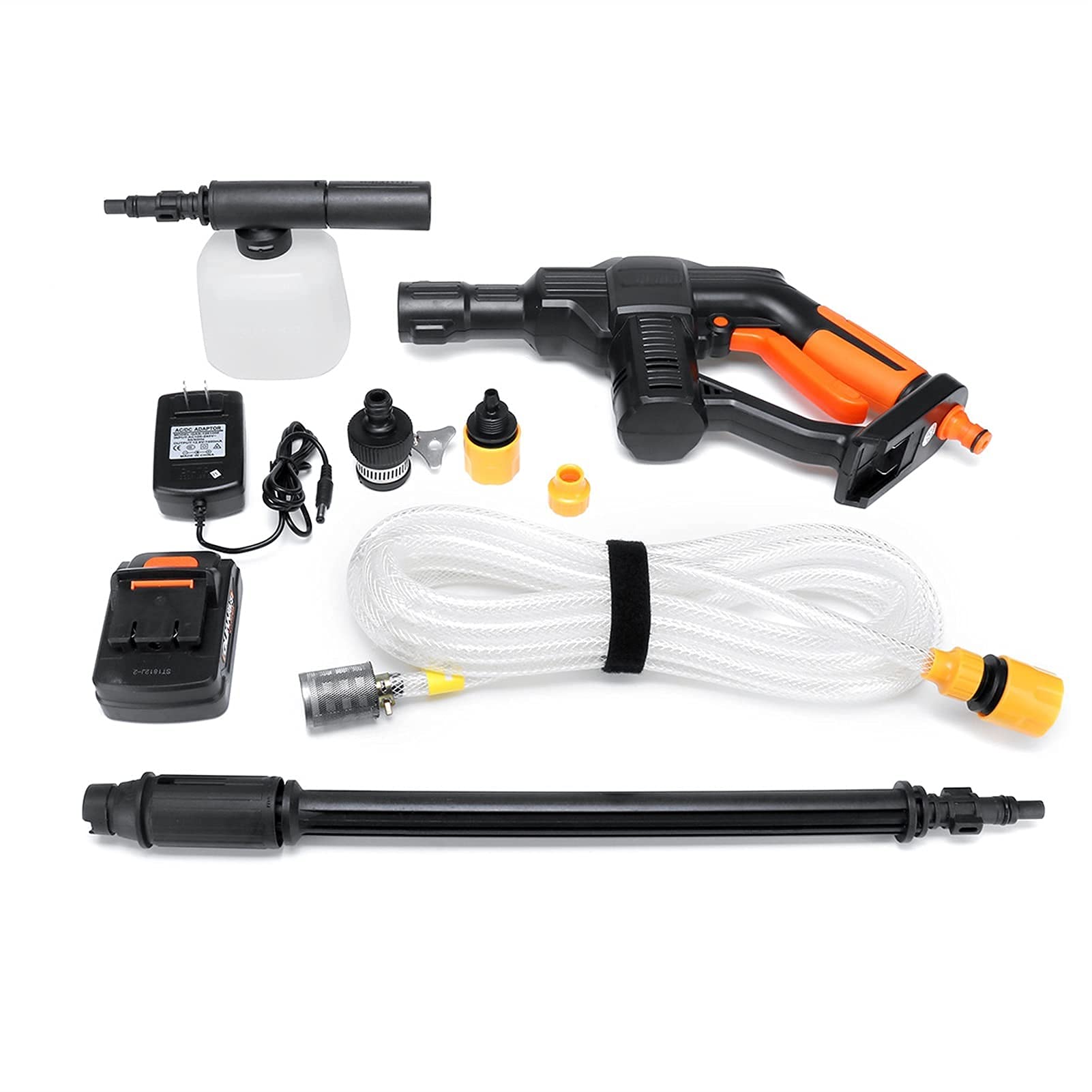 高圧洗浄機 コードレス 21V Amazon | 高圧洗浄機 コードレス 充電式 6in1ノズル 21V バッテリー付