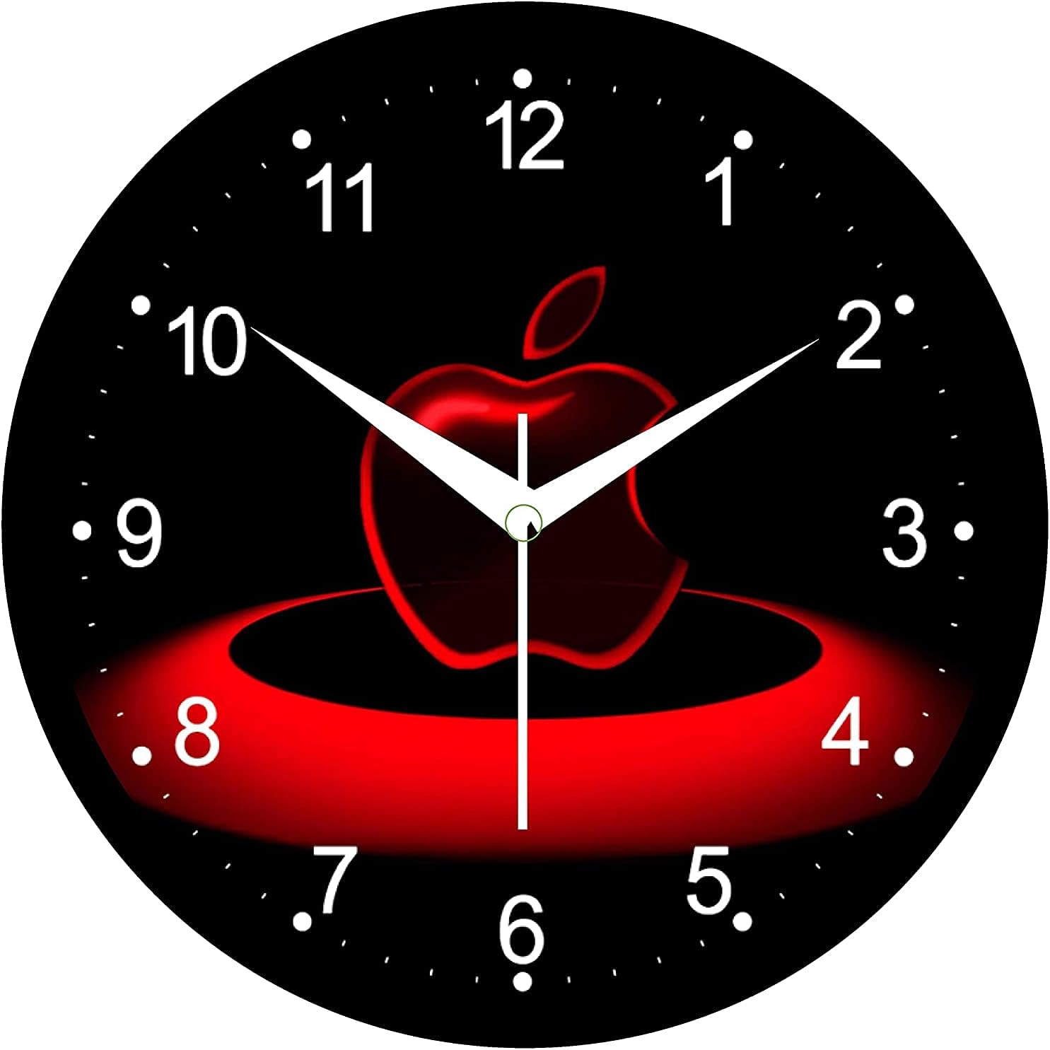 Houzz crafts Plastic Analog Wall Clock Design Home Hall Living Room Decor for Office Bedroom Kids Antique Stylish Black Colour 27 * 28 cm Clocks (Pack of 1)