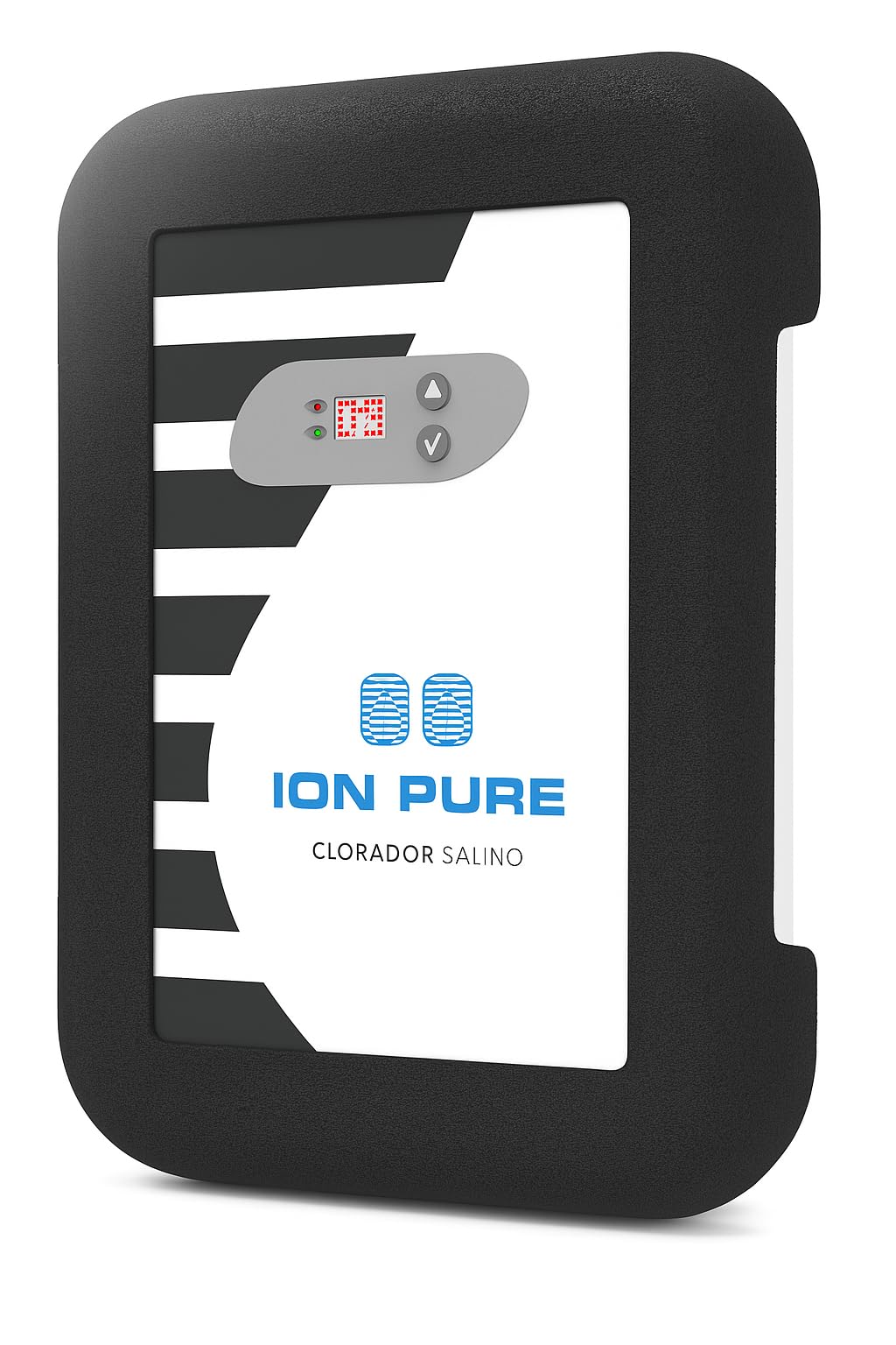 Clorador salino Ion Pure Salt 30 – para Piscinas hasta 150 m³ – Producción 30 g/h – Célula autolimpiante – Pantalla LED – Bajo Mantenimiento – Fácil instalación