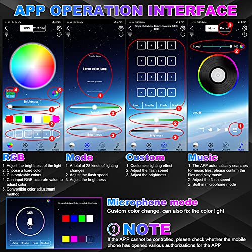 12Pcs Motorcycle Led Underglow Kits,16 Million Colors App Control Rgb Motorcycle Led Lights Sync To Music Waterproof For Harley Davidson Kawasaki Suzuki Honda. #TOP4