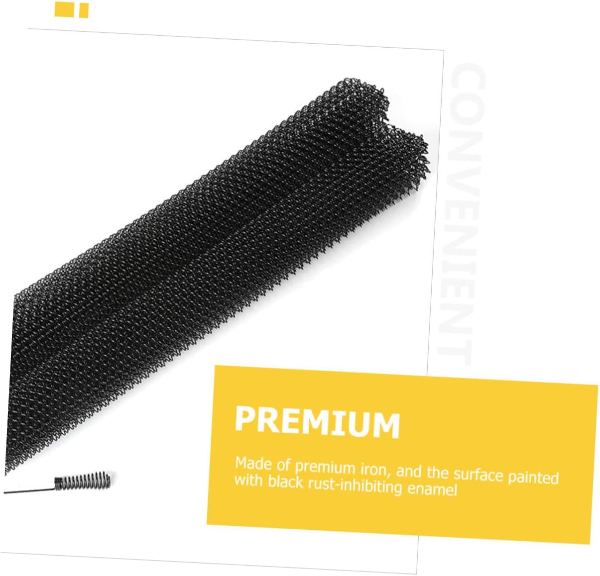 Ciieeo 2pcs Fireplace Mesh Screen Curtains Xin Fire Resistant Iron Panels with Metal Rings for Easy Installation and Floor Protection Black Mesh Fireplace Screen