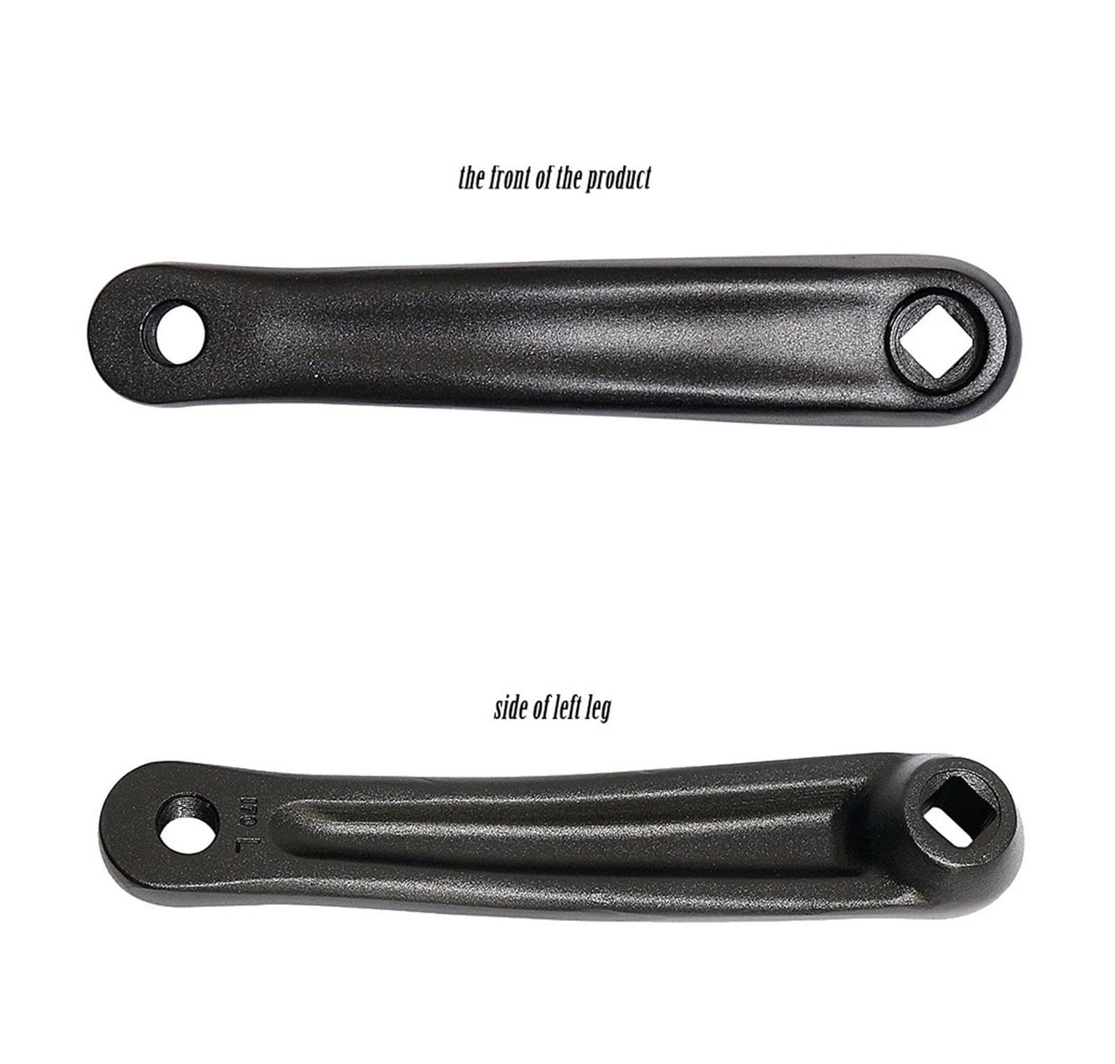 Genérico Brazos de biela Bici Ejercicio, 170mm izq. Der. rombo
