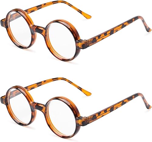 Miniatura 7 de The Wizard, Gafas de lectura redondas estilo Nerd, lectores totalmente redondos, tortuga negra y marrón