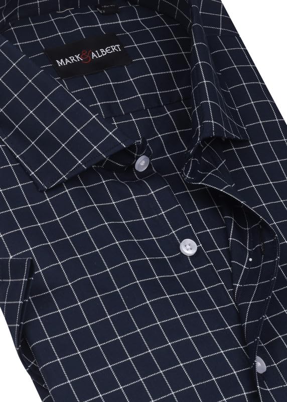 Image of Mark & Albert Men's Half Sleeves Regular Shirt