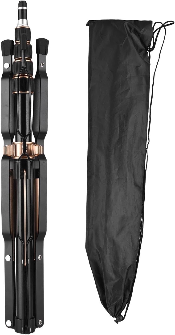 コンパクトカメラ三脚 7.2フィート/2.2m、折りたたみ式リバーシブル脚付き、カメラ、電話、ライブストリームライトのユニバーサル互