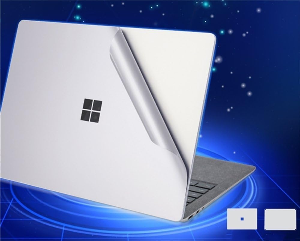 Surface Laptop Body Decals Protective Skins Cover for Microsoft Surface Laptop, Sticker for Surface Laptop Body Precisely, 3M Decal Decorative Full Protector (silver)