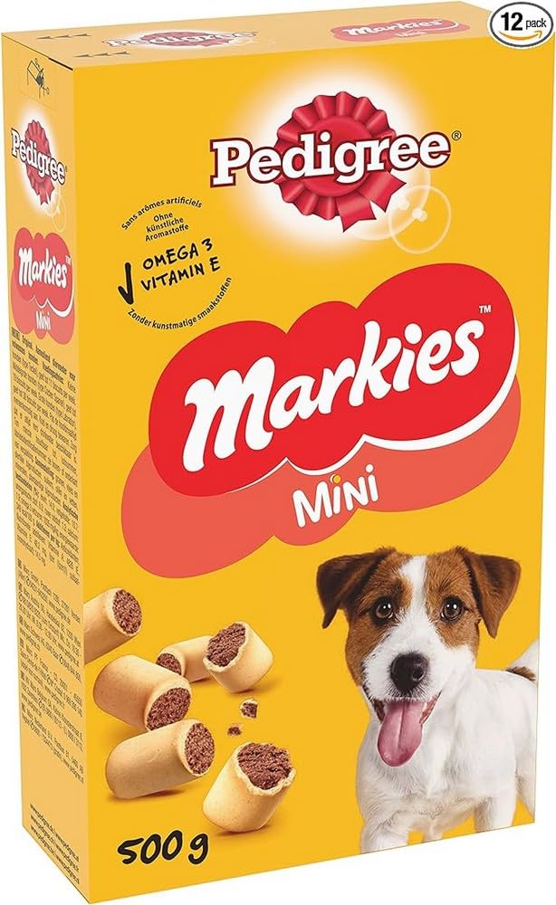 Pedigree Galletas Markies para Mimar a Tu Perro Pequeño, 500g