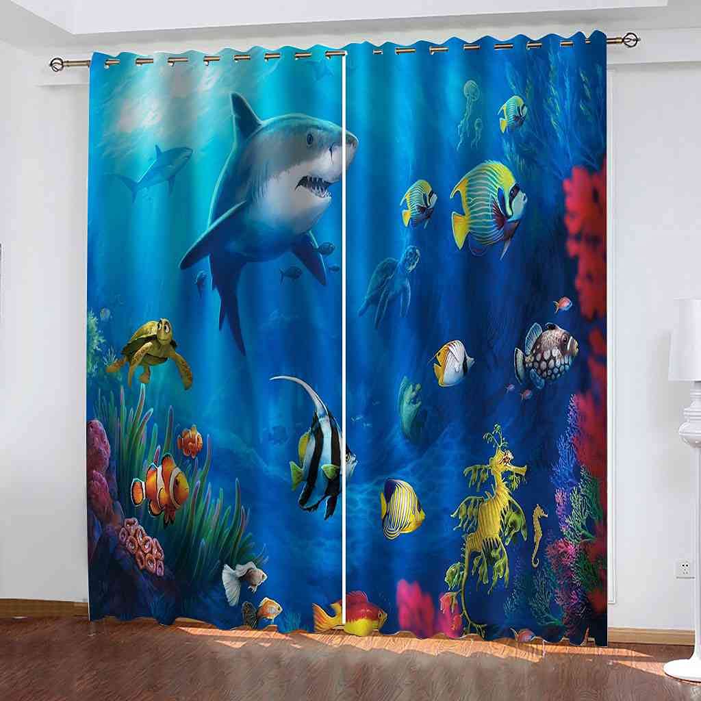 Rideau à oeillets insonorisation occultant 264x160 cm pour chambre d'enfant