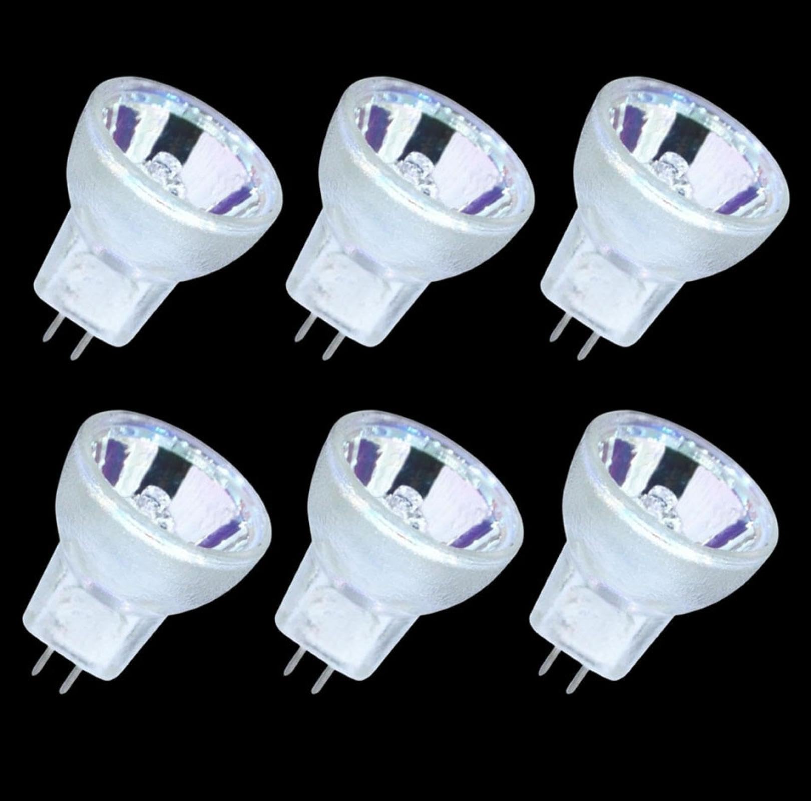6PC 12V 5W MR8 Halogen Glühbirne MR8 10W 12V Halogen Wide Flood Lampe Glühbirne Niederspannungslampe Dimmbar 12V-20W