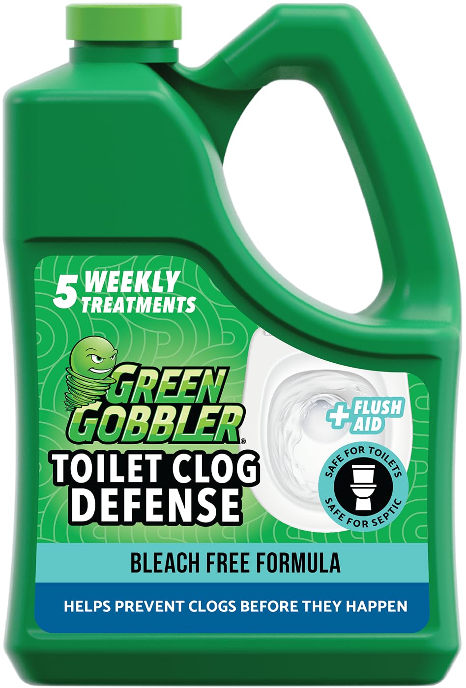 Green Gobbler Toilet Clog Defense