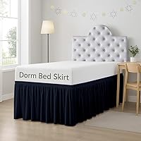 Vista 12 de Cottingon Falda de cama para dormitorio, 100% microfibra, gris oscuro, individual XL, caída de 30 pulgadas