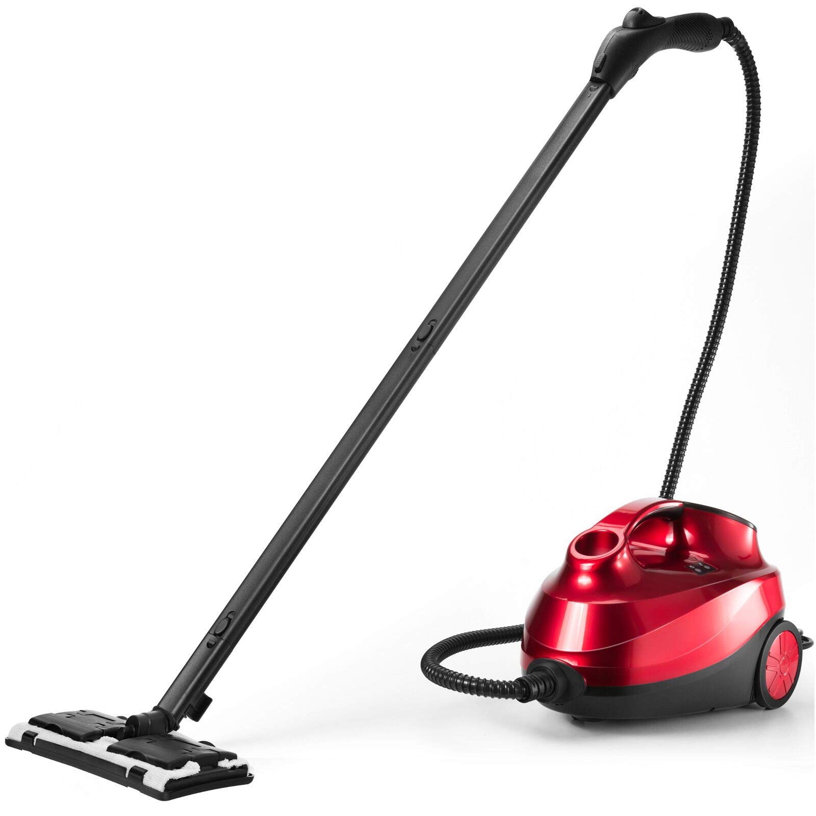 ARLIME Multi-Purpose Steam Cleaner with 19 Accessories, Household Rolling Steamer Cleaning Mop for Carpet, Cars, Floors W/ 1.5L Tank & Extra-Long Power Cord