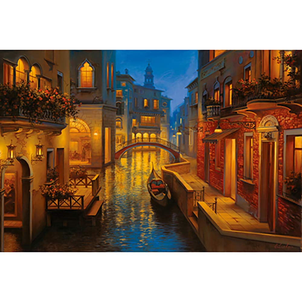 JW-MZPT Wooden Puzzle, 500/1000/1500/2000/3000/4000/5000 / 6000Pcs, Creative Beautiful Scenery Venic