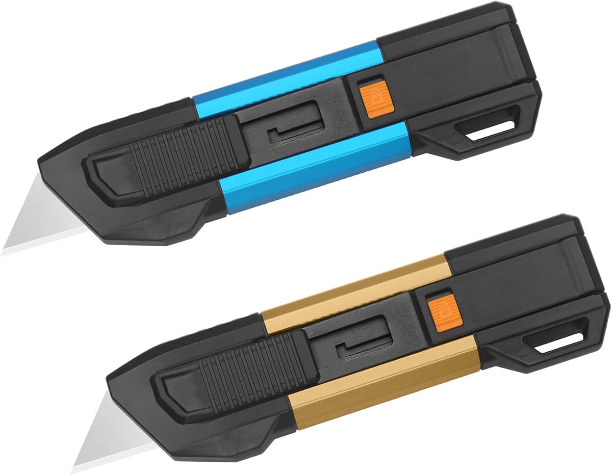 XW Auto-retractable Safety Box Cutter 2-Pack