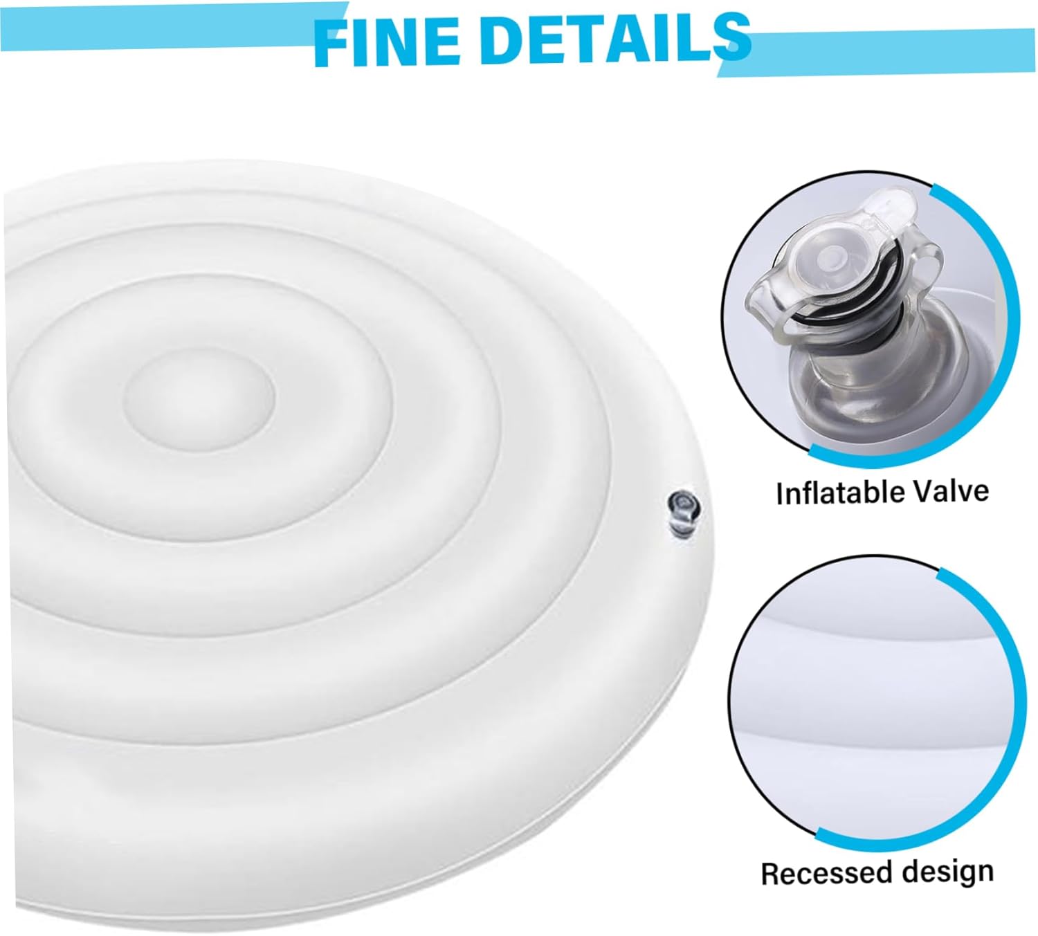 Inflatable Hot Tub Cover, 65 in Round Hot Tub Enclosure with Easy Inflation and Deflation Valve, Windproof Rain-Proof Snow-Proof Insulated Spa Covers Lid Lid Enclosure