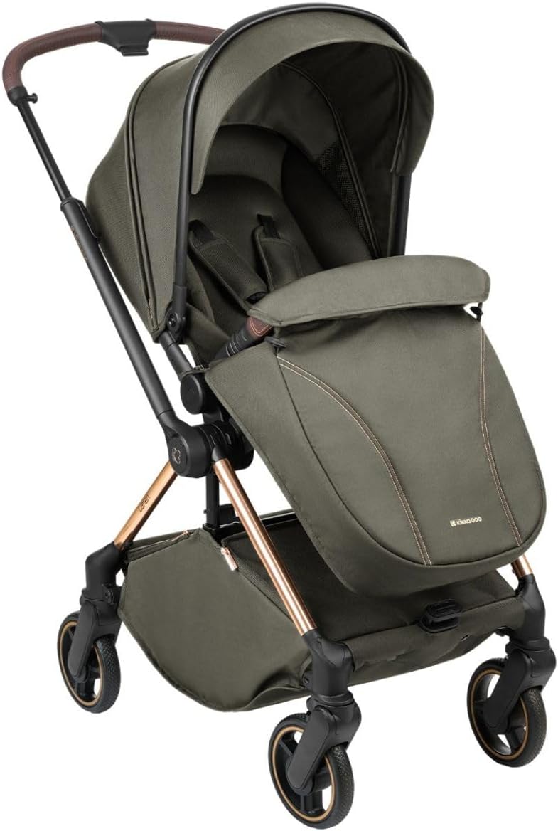 Kikkaboo Lanah 2-in-1 Stroller seat unit with footmuff attached.