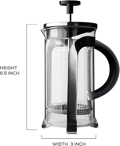 Miniatura 2 de aerolatte Cafetera de prensa francesa, prepara 3 porciones, 12 onzas