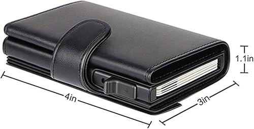 Miniatura 2 de TAUFE Men's Wallets, Leather Men Wallets Fashion Card Holder Trifold Wallet Money Bags Smart Slim Thin Coin Pocket Leather Wallet Purse