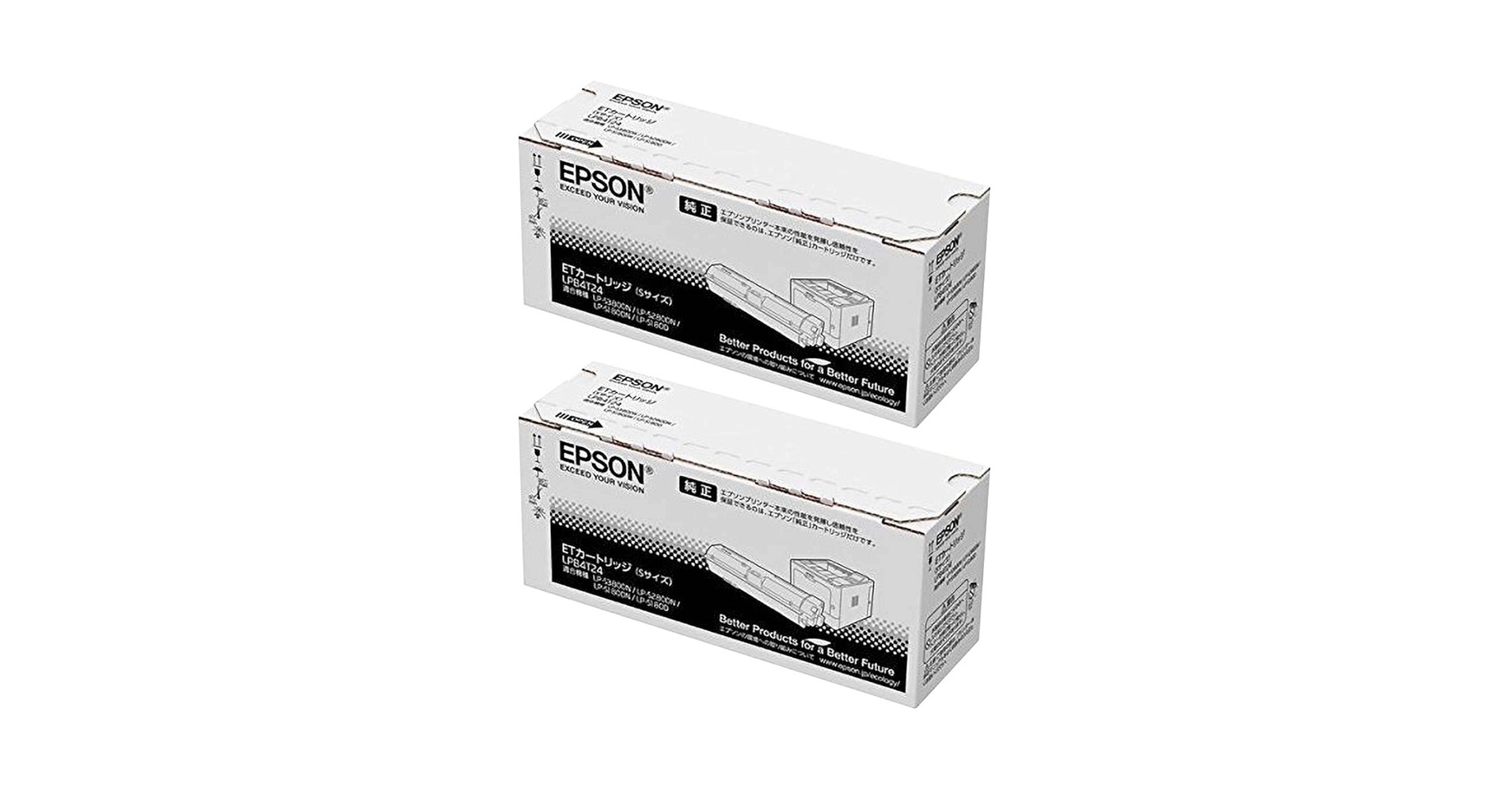 エプソン　純正品　ETカートリッジ　LPB4T24 Sサイズ　2箱 Amazon | EPSON LPB4T24 ETカートリッジ 純正品 Sサイズ 2本