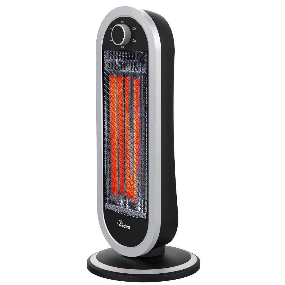 Ardes Estufa de Carbono Oscilante TIZZO 900W, Bajo Consumo, 2 Potencias, Calefacción para Baño, Casa y Oficina