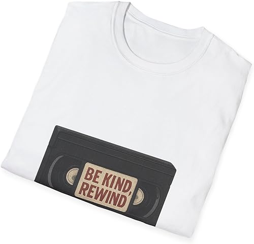 Miniatura 4 de Be Kind Rewind VHS Tape T-Shirt Retro 80s 90s Nostalgia White