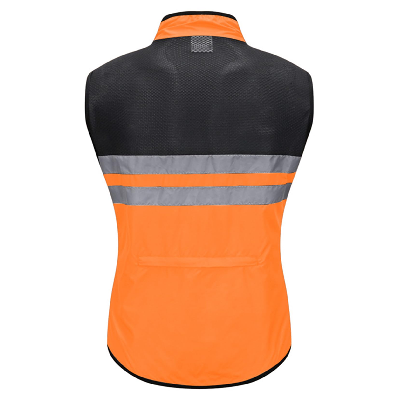 Chalecos De Ciclismo De Alta Visibilidad Hombres Mujeres Chaleco Softshell Reflectante Ropa De Abrigo A Prueba De Viento Chalecos Chaqueta Sin Mangas,Orange-3XL