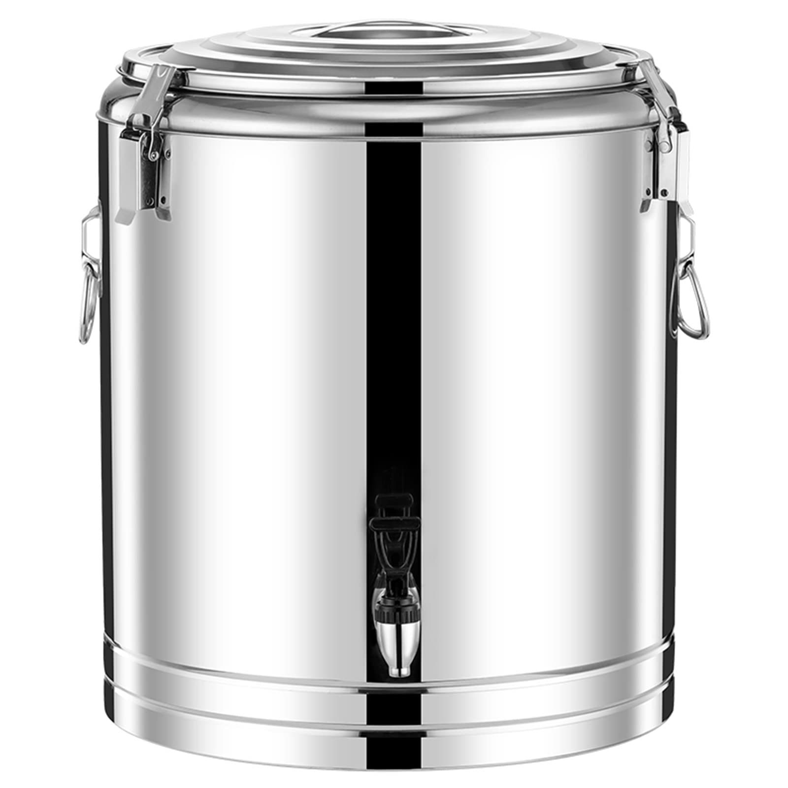 IMPREC Contenedor Isotérmico Acero Inoxidable, Cubo Aislado De Acero Inoxidable con Grifo Urna Comercial for Catering Cubo De Sopa Comercial De Gran Capacidad LYWY (Color : Silver, Size : 10L)