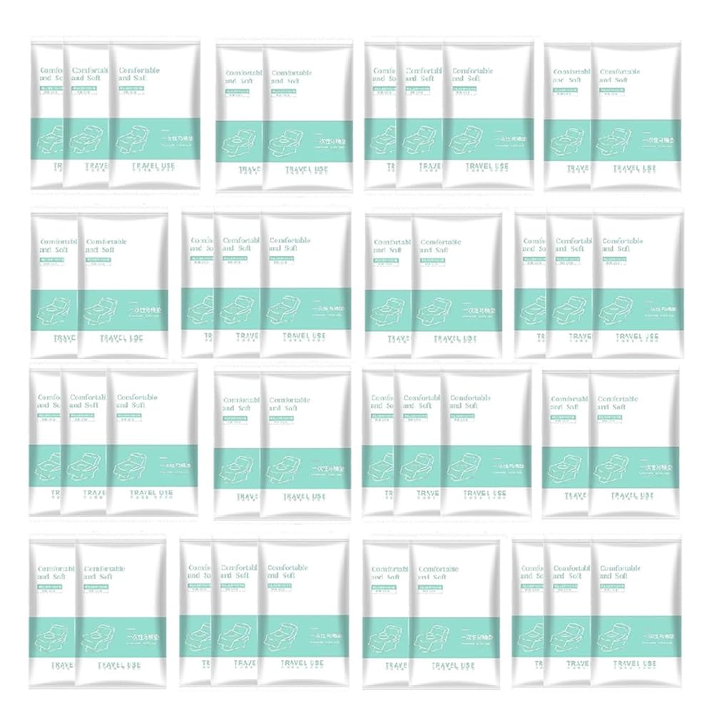 UDSKNV[KSL Disposable Toilet Seat Covers 60 Pack Disposable Travel Pack 60 Count for Travel and Public Restrooms Waterproof XL Disposable Toilet Seat Cover for Adults and Kids, Individually