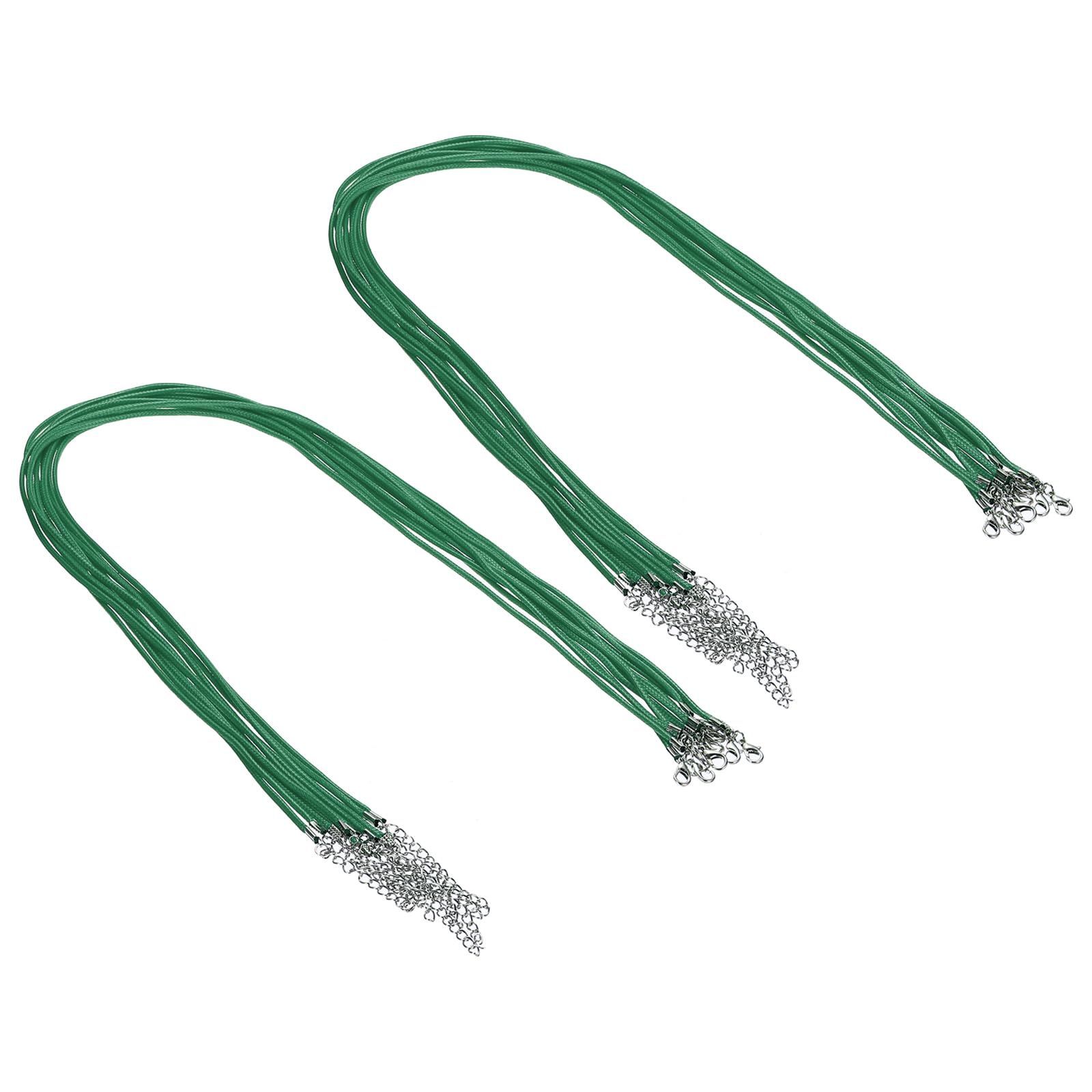 Fabrication de bijoux DIY sans frustration grâce au fil de bracelet ciré vert 2mm PATIKIL
