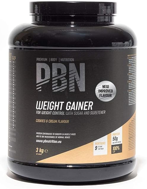 PBN - Premium Body Nutrition Weight Gainer 3kg Cookies, New Improved Flavour
