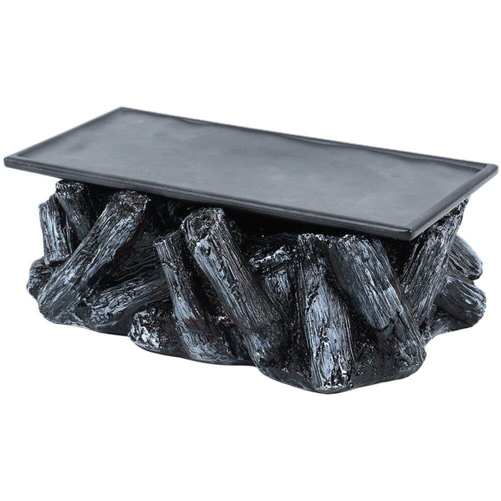 Assiette en céramique charbon volcanique pour barbecue et glace sèche