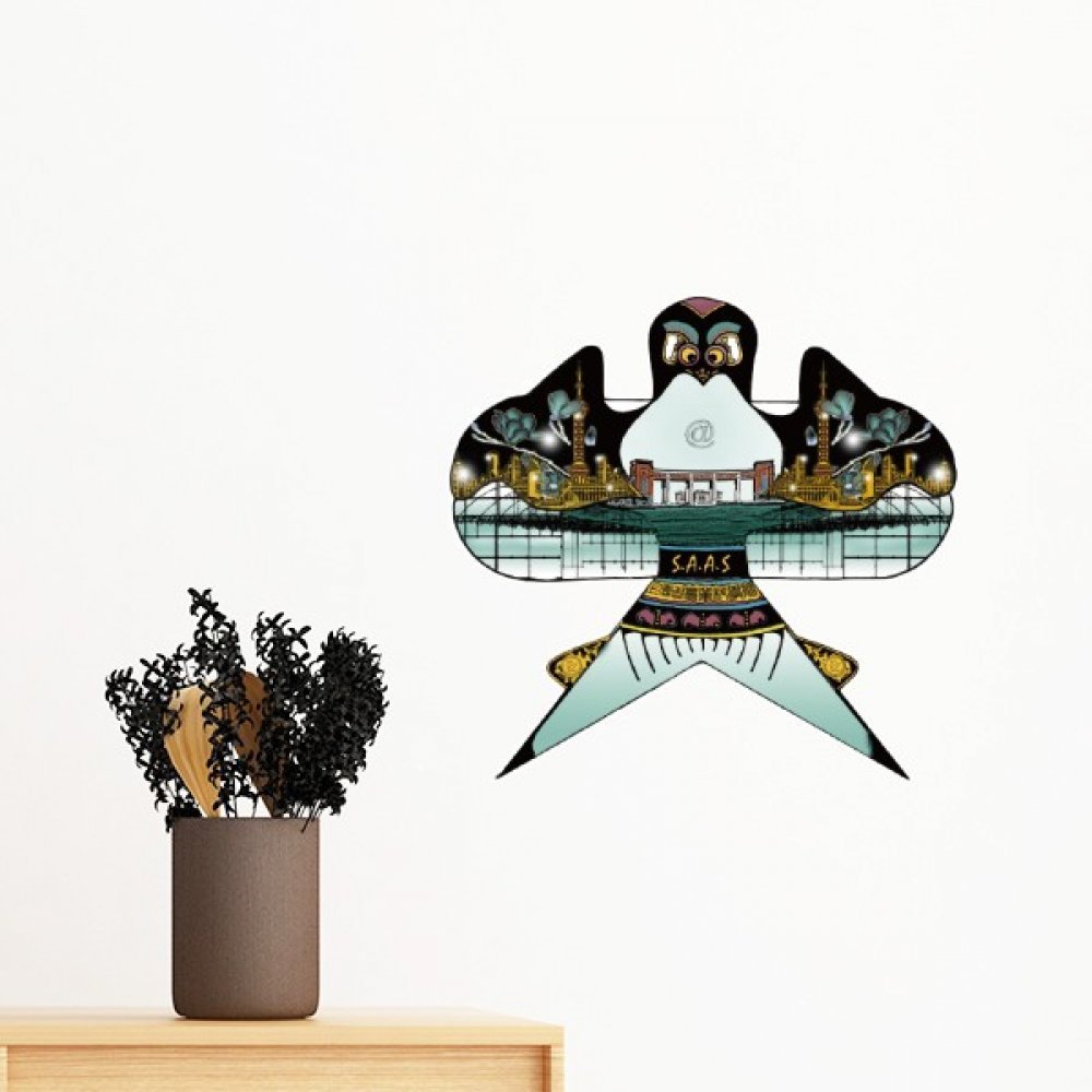 Sticker cerf-volant de culture chinoise pour créer une ambiance zen en chambre