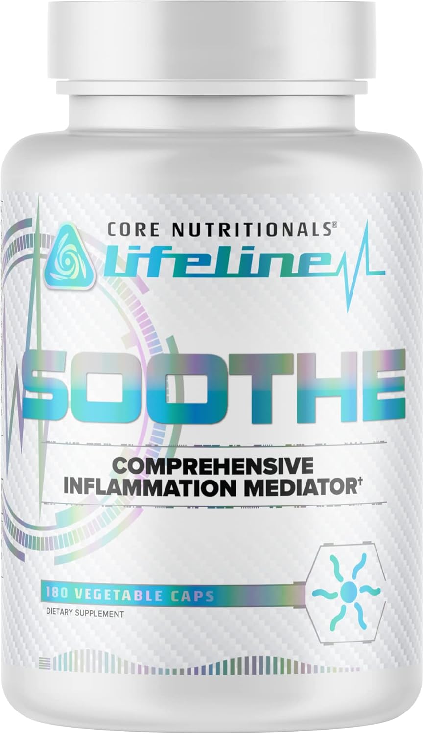 Core Nutritionals Lifeline Soothe, Comprehensive Inflammation Mediator, 180 Capsules