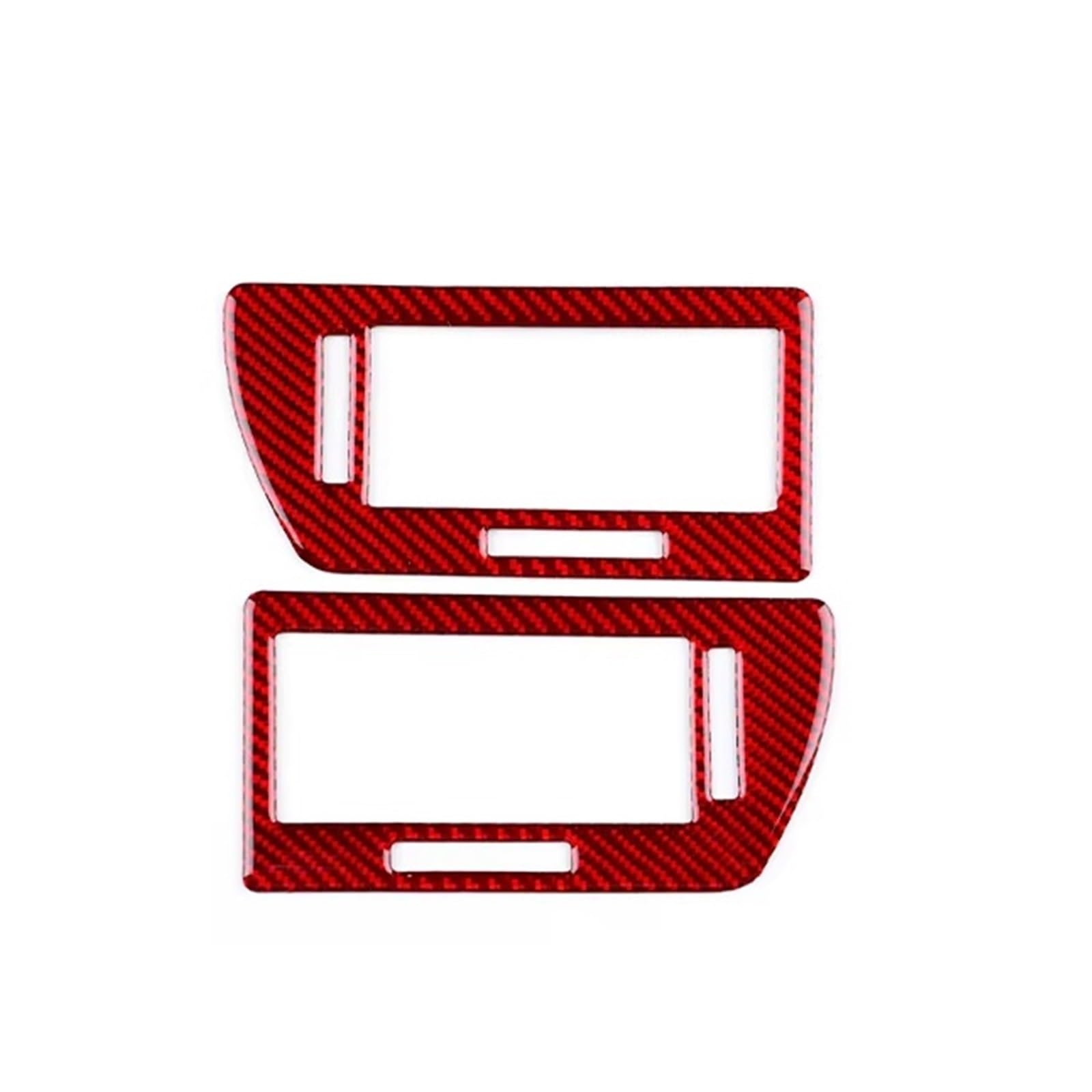 Cover Trim Car Interior for Vauxhall for Opel for Astra H MK5 2004-2009 2010 Car Instrument Air Outlet Panel Real Soft Carbon Fiber Sticker Accessories Cover Trim(for LHD RHD Red)