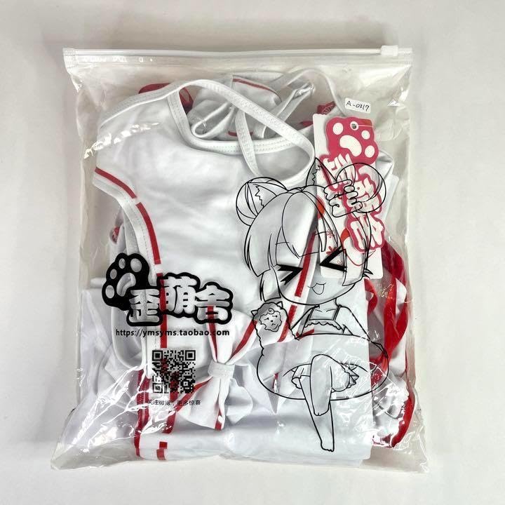 Amazon.co.jp: 超ハイレグ巫女レオタードセット Mサイズ : おもちゃ