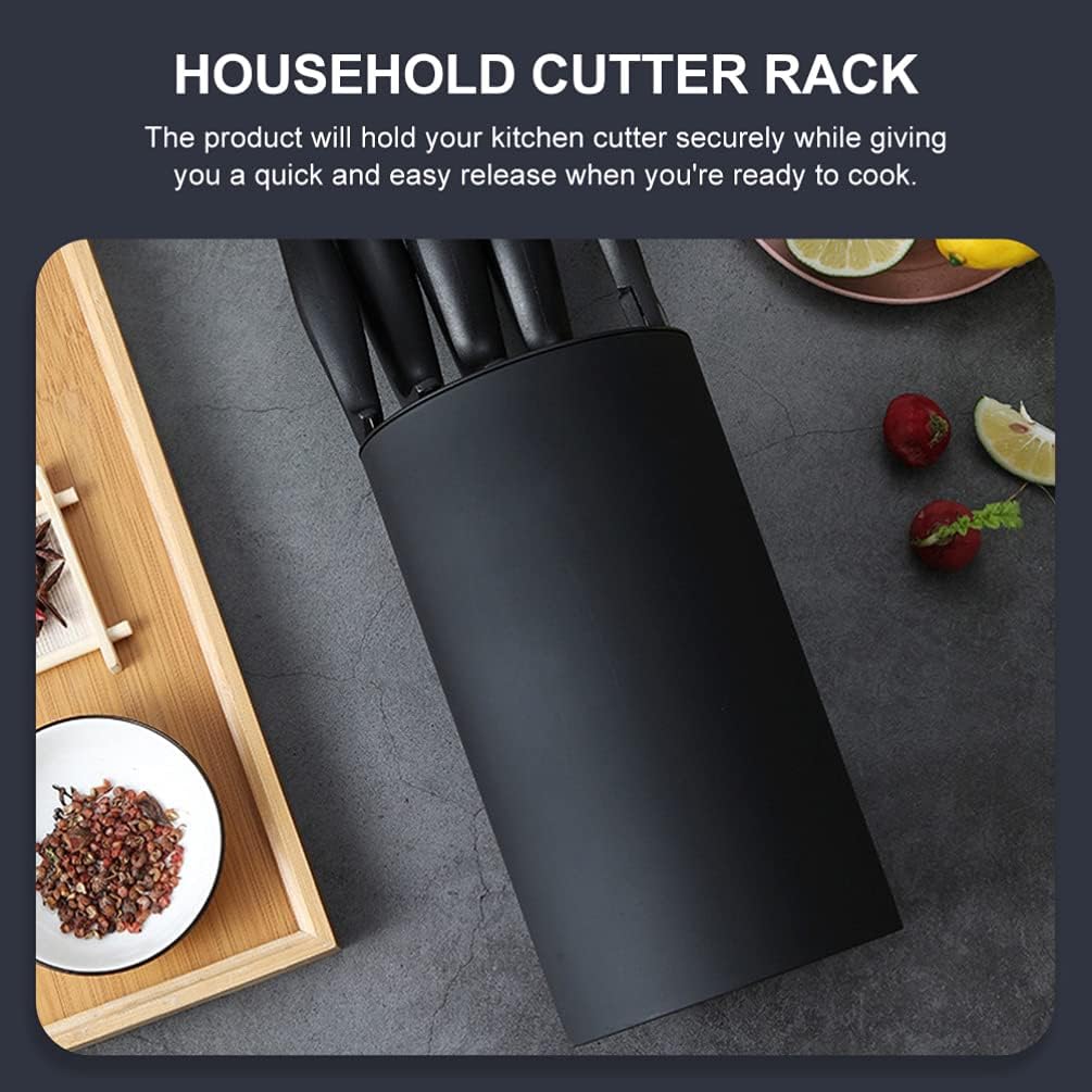 1pc Plastic Knife Holder Stand for Kitchen Cutter Rack Easy to Clean Organizer for Fruit Knives and Household Cutlery Practical
