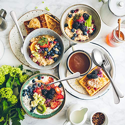 Hiware Dinner Spoons Set, Food Grade Stainless Steel Spoons Silverware for Home, Kitchen or Restaurant - Mirror Polished, Dishwasher Safe, Set of 12, 7.3 Inch - Image 5