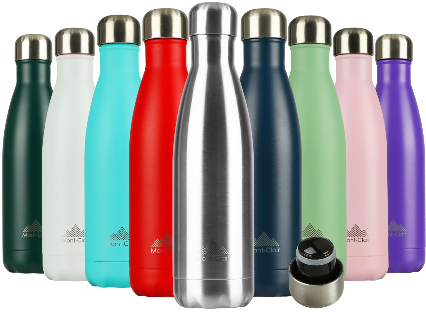 Stainless Steel Water Bottle, Vacuum Insulated, Hot and Cold, 25oz