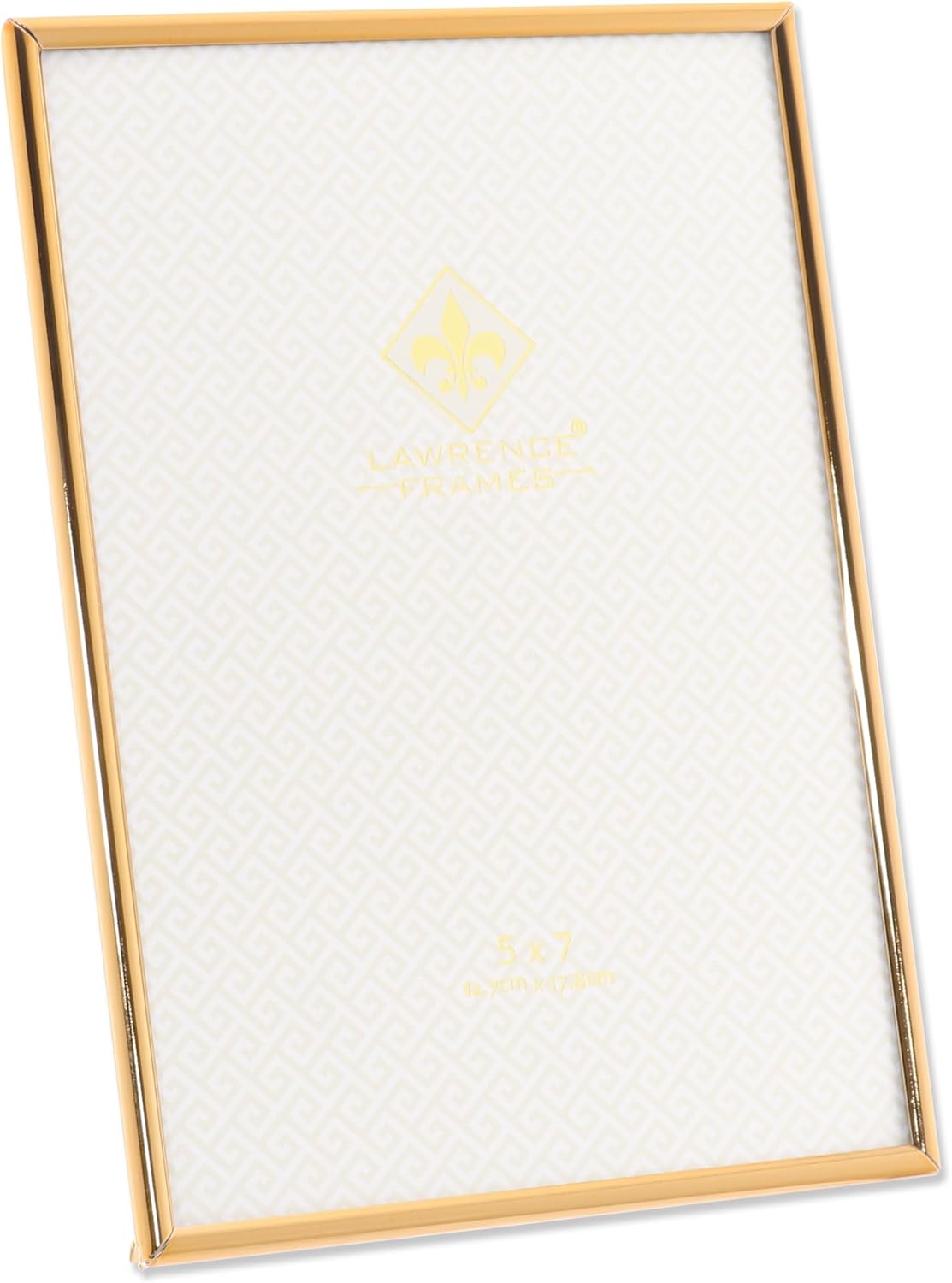 Lawrence Frames 5" W x 7" H Simply Gold Metal Picture Frame (670057)